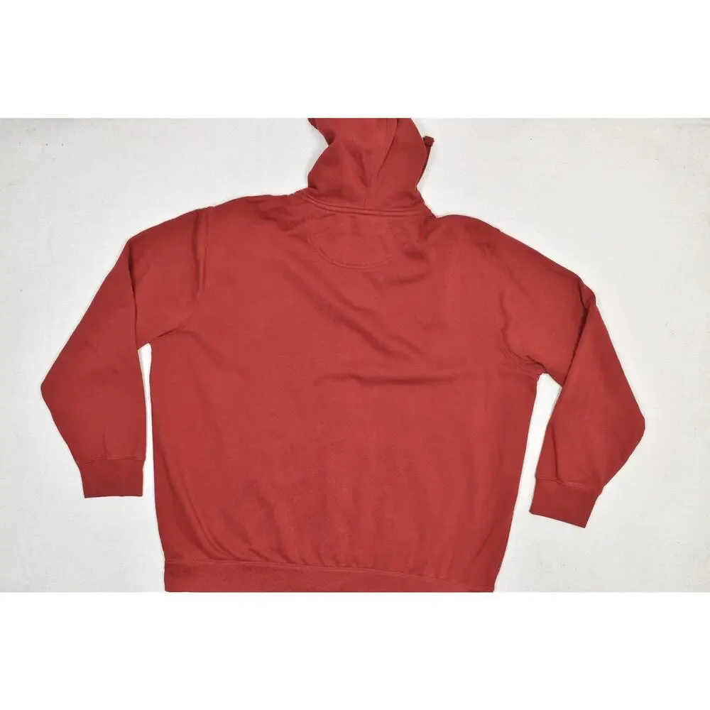 U.S. Polo Assn. Men's Red Full Zip Hoodie Regular Size 3XL jacket Pockets